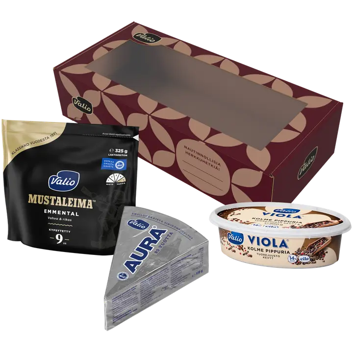 Valio punainen juustopakkaus 695 g