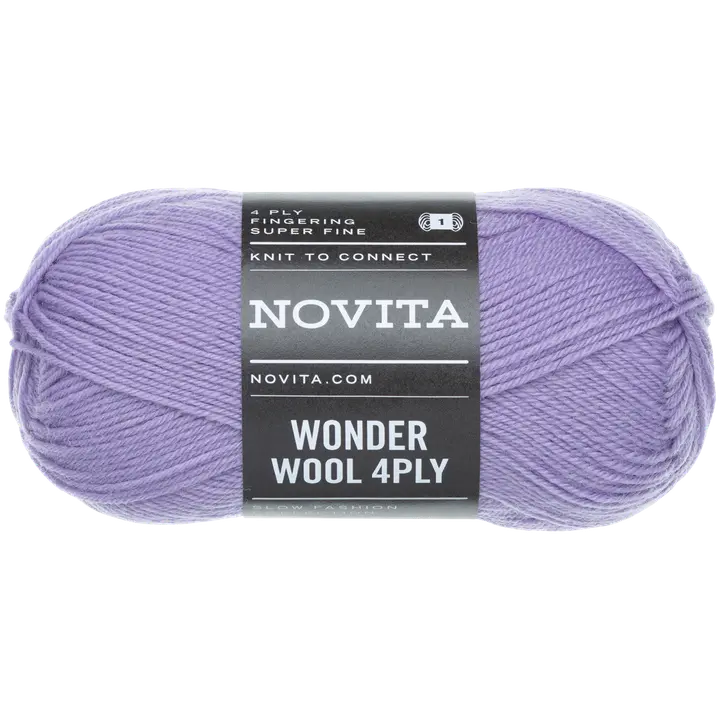 Novita lanka Wonder Wool 4PLY 50 g mustikkamaito 730