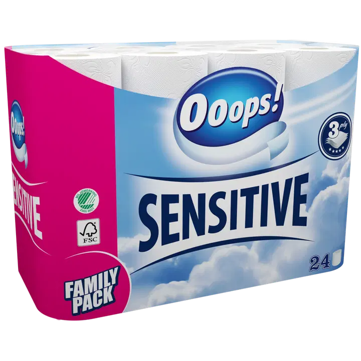 Ooops! Wc-paperi Sensitive 24rl
