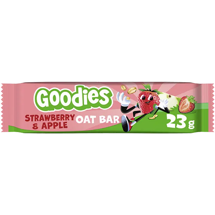 Goodies Oat Bar Strawberry & Apple täysjyväkaurapatukka 23g