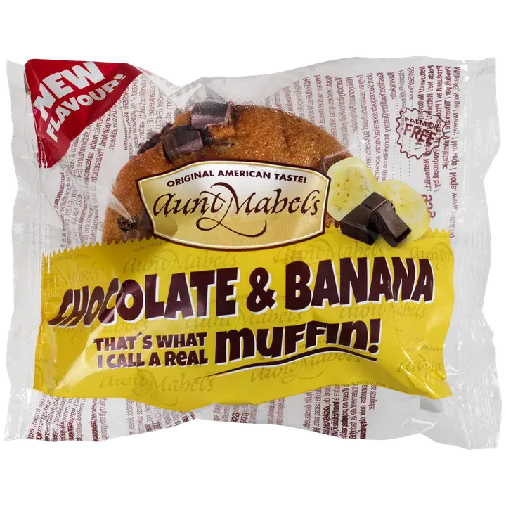 Aunt Mabel`s Šokolaadi-banaanimuffin 95 g