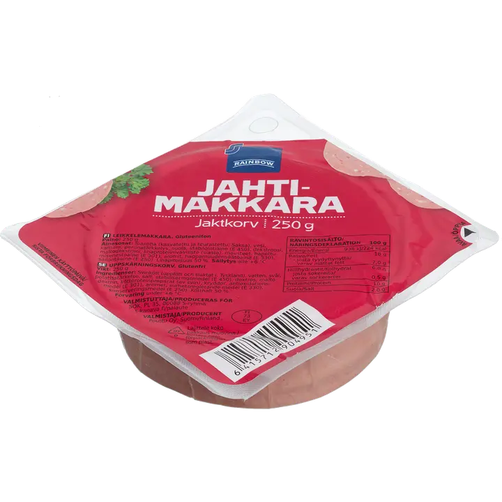 Rainbow Jahtimakkara 250g viipale