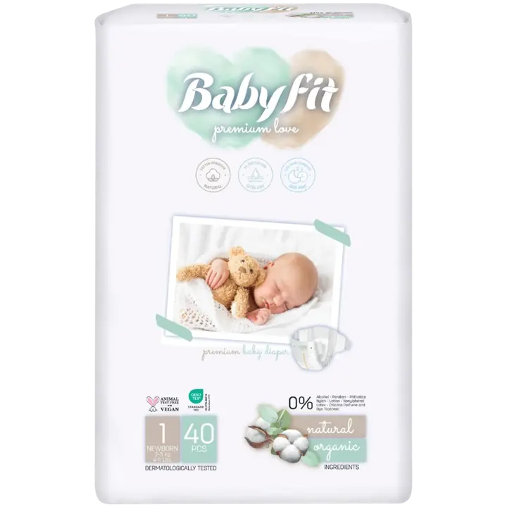 BABYFIT 40tk NEWBORN mähkmed lastele