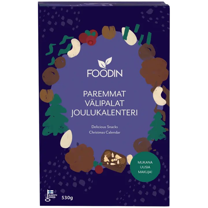 Foodin Paremmat välipalat joulukalenteri 530g