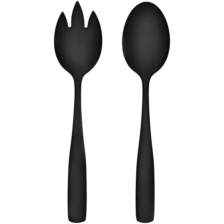 Maku basic salaattiottimet terästä matta musta