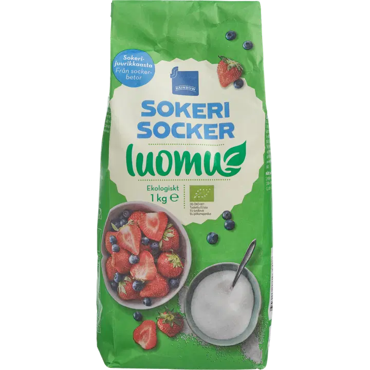 Rainbow luomusokeri 1 kg