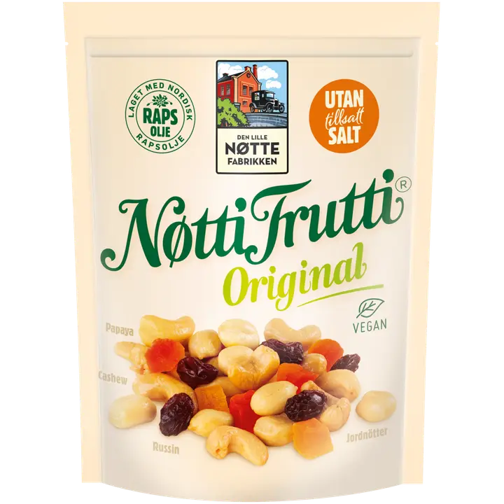 Den Lille Nøttefabrikken Nøtti Frutti Pähkinä-hedelmäsekoitus 330g