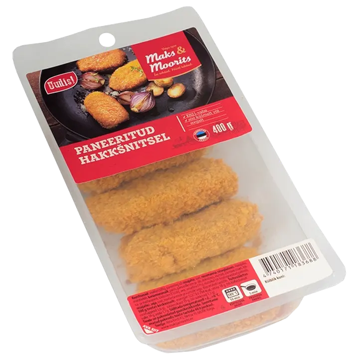 Maks ja Moorits Hakkšnitsel, Paneeritud 400 G