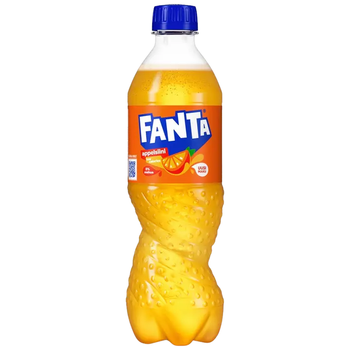 Fanta Appelsiini virvoitusjuoma muovipullo 0,5 L