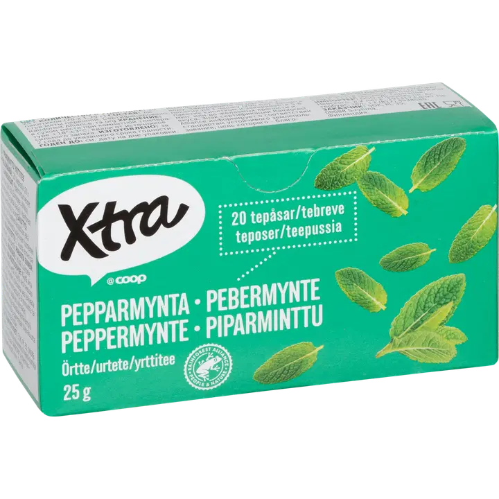 Xtra piparminttu-yrttitee 20 x 1,25 g