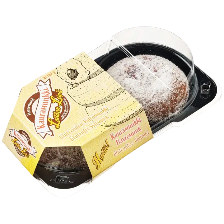 Laitilan Leipä Kauramunkki 2x100 g Gluteeniton, Laktoositon
