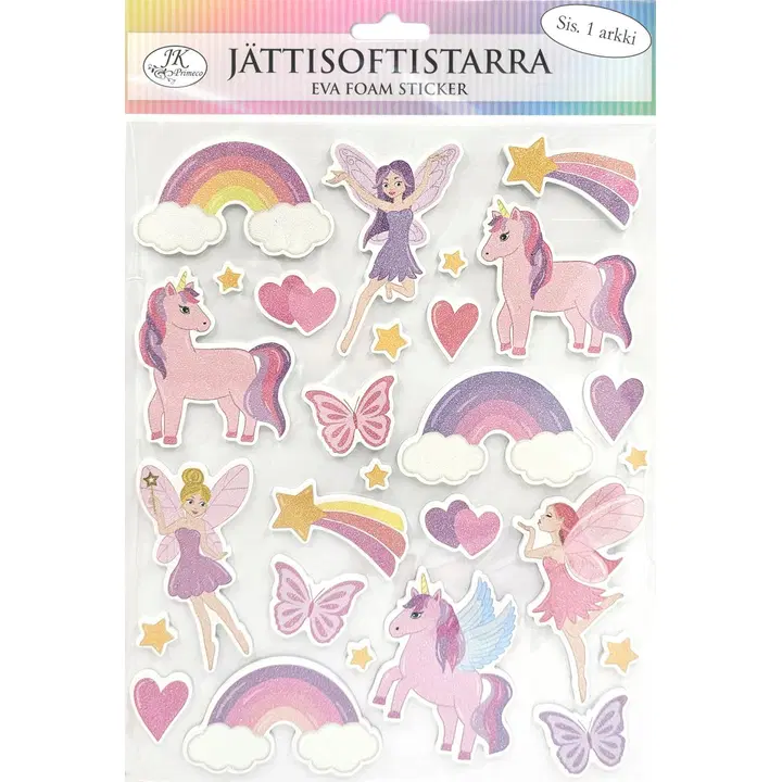 J.K. Primeco jättisoftistarra-arkki Lila/pinkki