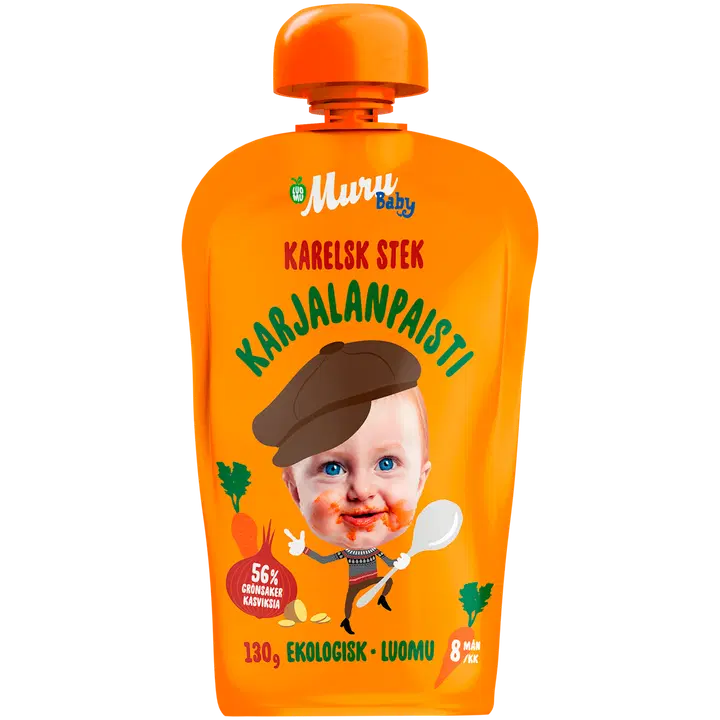 Muru Baby Karjalanpaisti alkaen 8 kk luomulastenateria 130 g