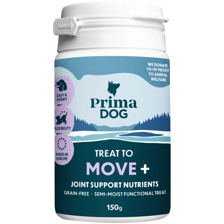 PrimaDog Move+ 150 g makupala - Nivelten hyvinvoinnin tukemiseen