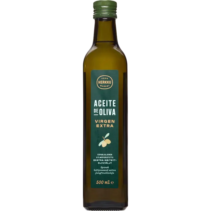 Herkku 500ml kylmäpuristettu ekstra neitsyt-oliiviöljy