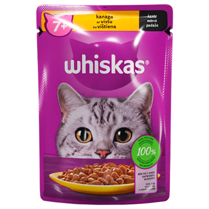 Whiskas 7+ kana 85g märgtoit