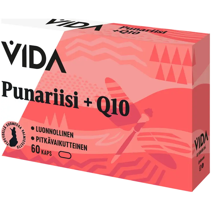 Vida Punariisi + Q10 ravintolisä 60 kaps