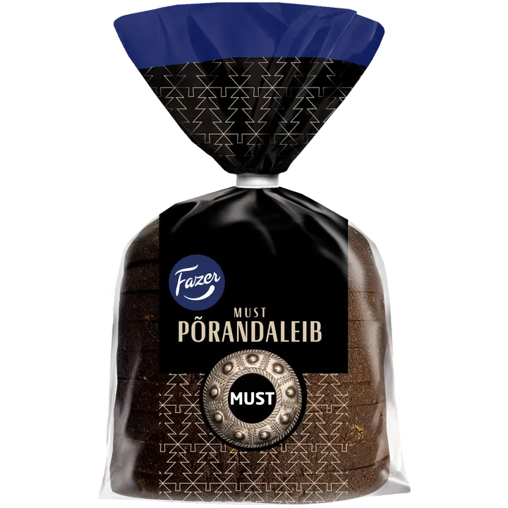 Fazer Must Põrandaleib 390 G