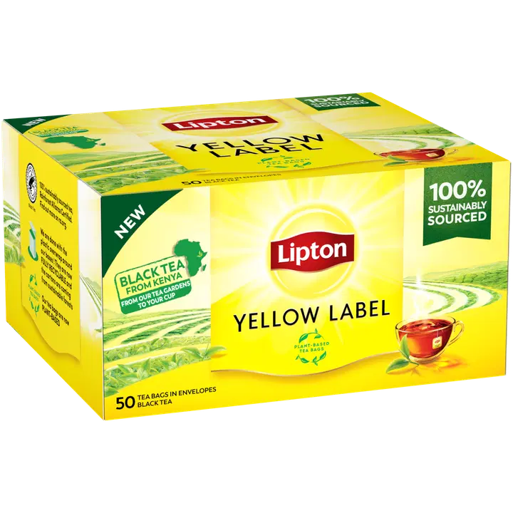 Lipton Musta tee Yellow Label 100g 50p