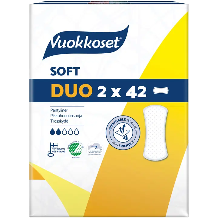Vuokkoset Soft Duo pikkuhousunsuoja 2x42 kpl