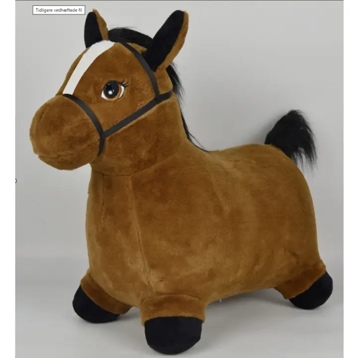 KREA pomppuhevonen ruskea 2 laj.