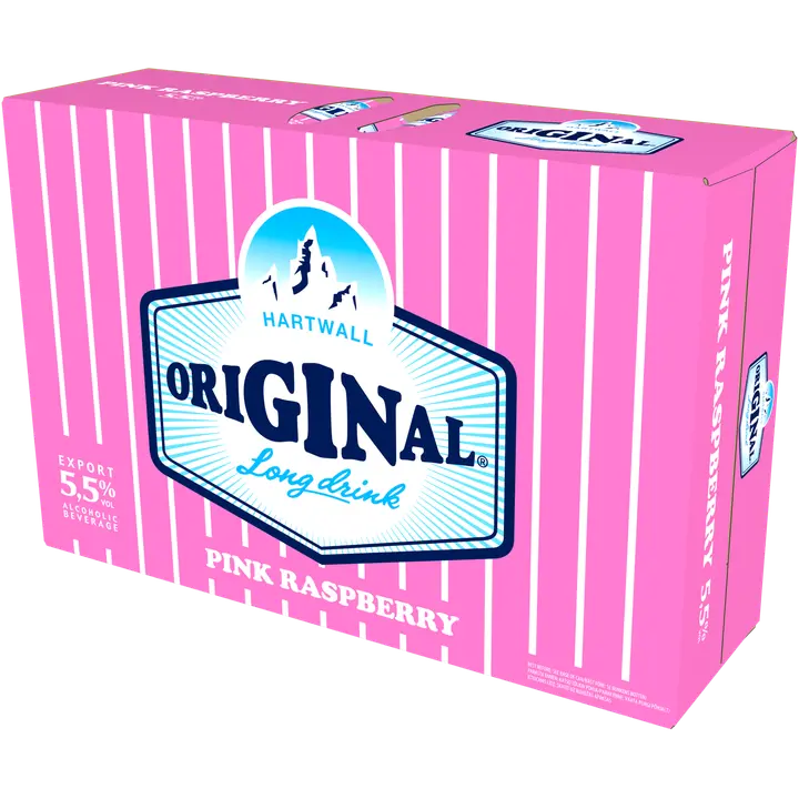 Hartwall Original Long Drink Pink Raspberry muu alkohoolne jook 5,5%vol 24x330 ml