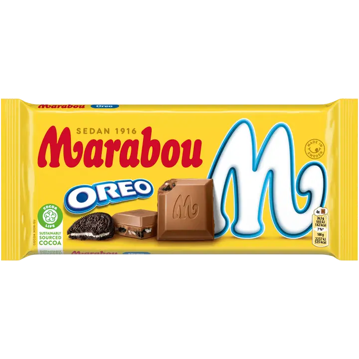 Marabou Oreo Suklaalevy 185g