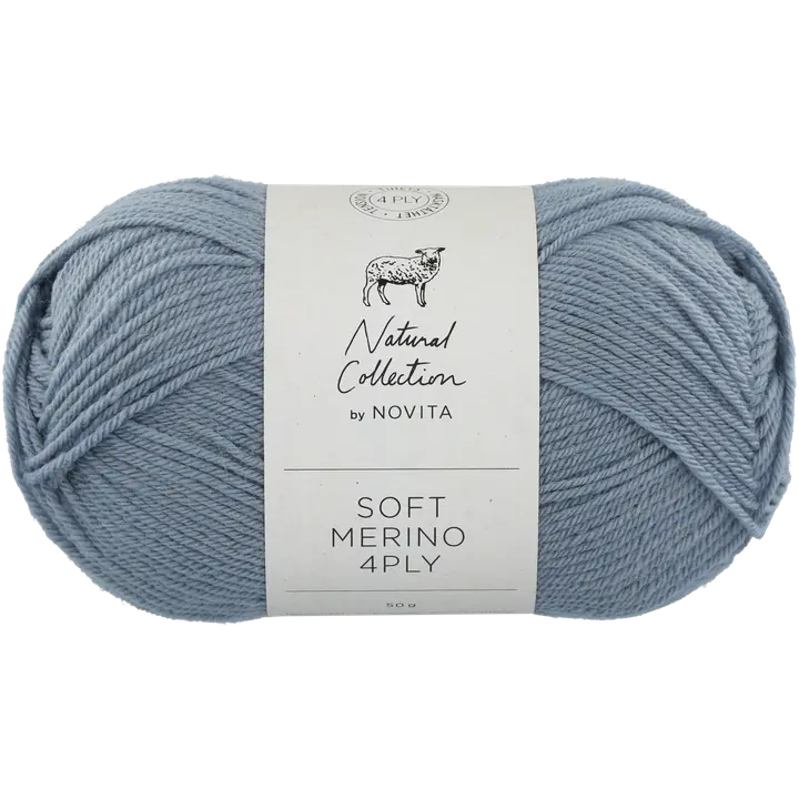 Novita lanka Soft Merino 4 PLY 50 g vesi 120
