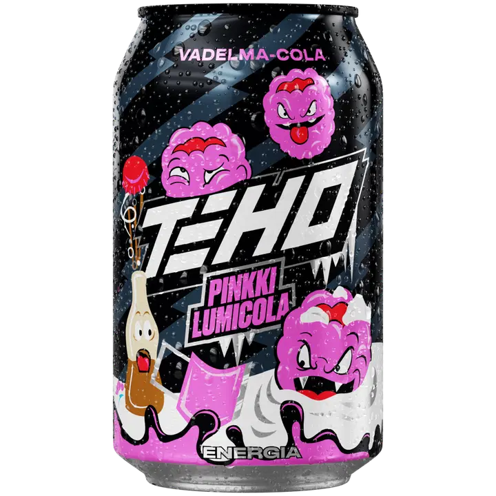 TEHO Pinkki Lumicola energiajuoma 0,33 l tlk