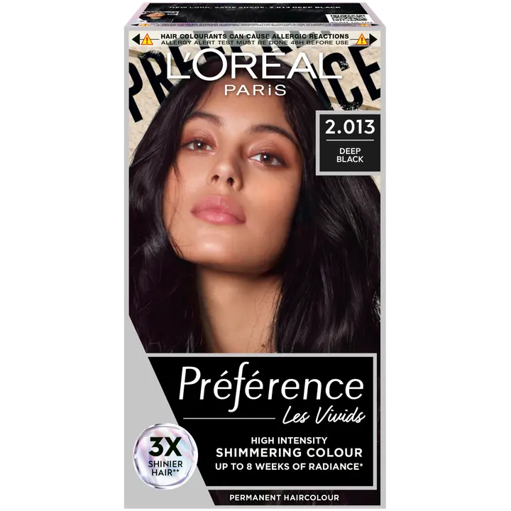 L'Oréal Paris Préférence Vivid Colours Deep Black intensiivinen kestoväri 1kpl