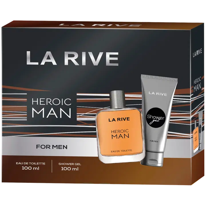 La Rive Heroic Man Lahjapakkaus EDT 100ml + Suihkugeeli 100ml
