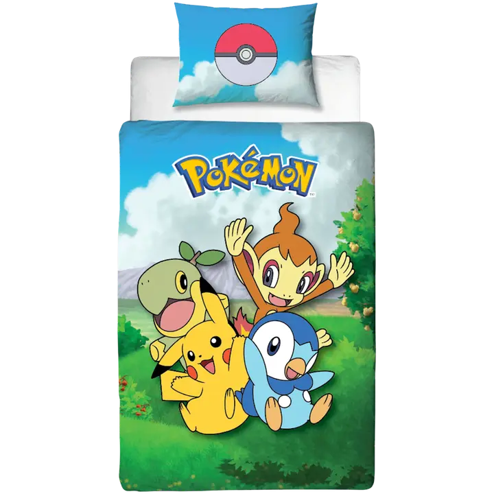 Pokemon lasten pussilakanasetti 150x210+50x60 cm monivärinen