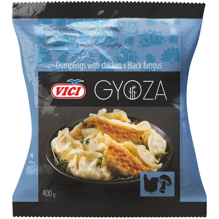 Vici Gyoza Pelmeenid Kanaliha ja Fungus Seentega 400 g