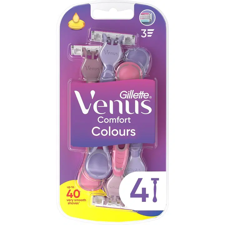 Gillette Venus 3 raseerija Colors 3-tera 4tk