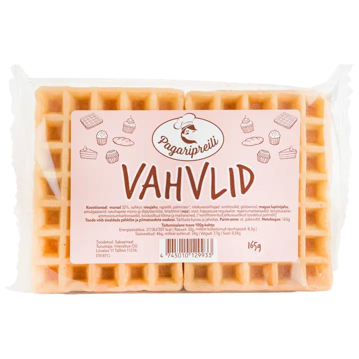 Pagaripreili Kandilised Vahvlid 165 g
