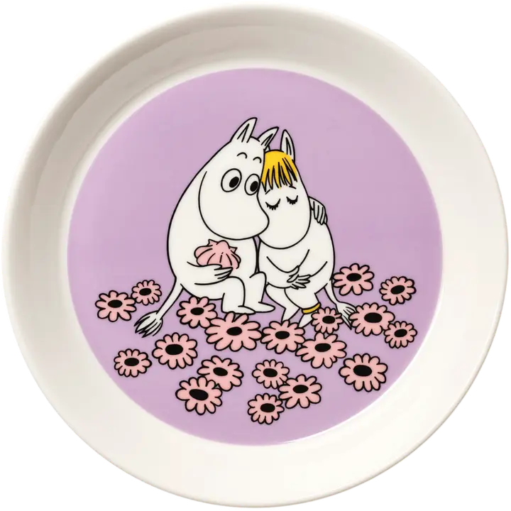 Moomin Arabia Muumi Sydänkäpyset lautanen 19cm