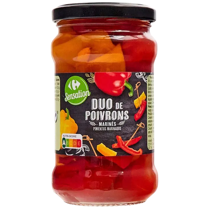 Carrefour marinoidut paprikat 280/185 g