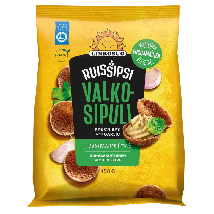 Linkosuo Ruissipsi valkosipuli 150g