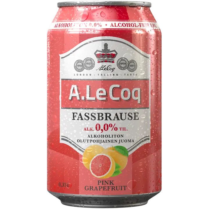A. Le Coq Fassbrause Pink Grapefruit 0,0 % 0,33 l tlk