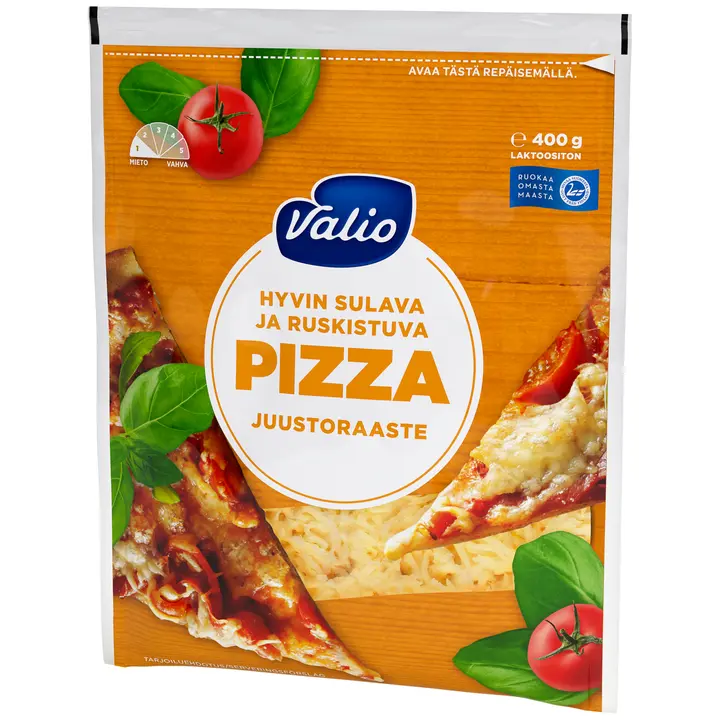 Valio pizzajuusto e400 g raaste
