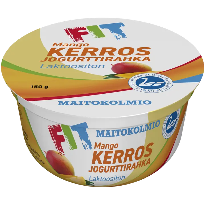 Maitokolmio FIT Kerrosjogurttirahka mango 150 g laktoositon