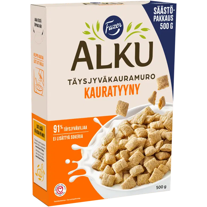 Fazer Alku Kauratyyny täysjyväkauramuro 500 g