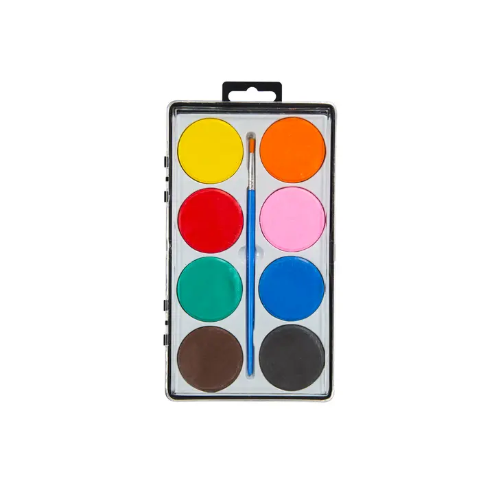 Vesivärit jumbo 8 kpl ja sivellin