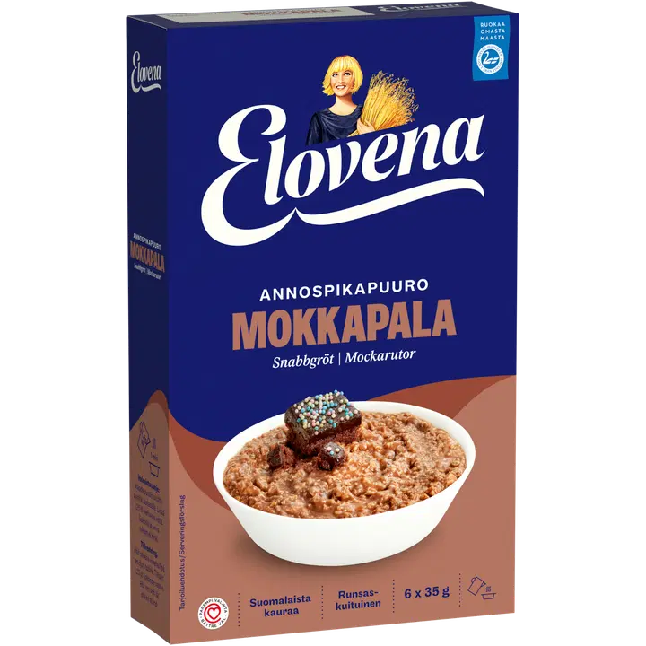 Elovena 210g mokkapalanmakuinen annospikapuuro