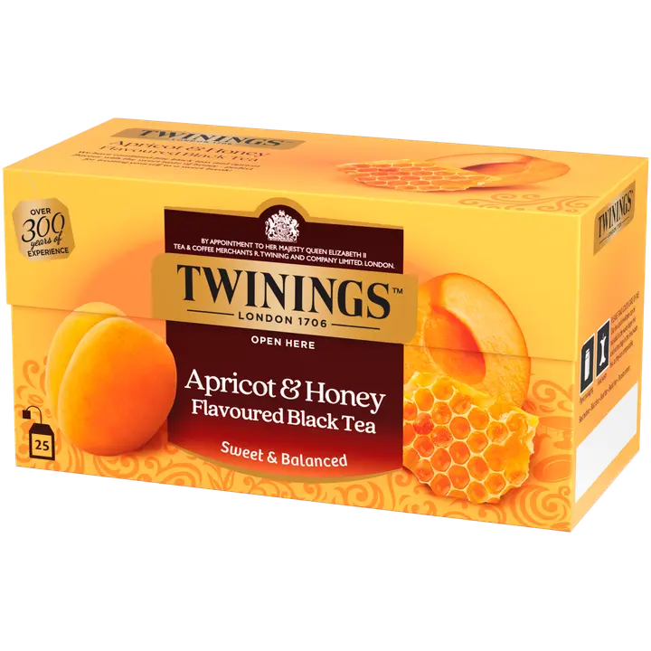 Twinings Apricot & Honey maustettu tee 25x2g