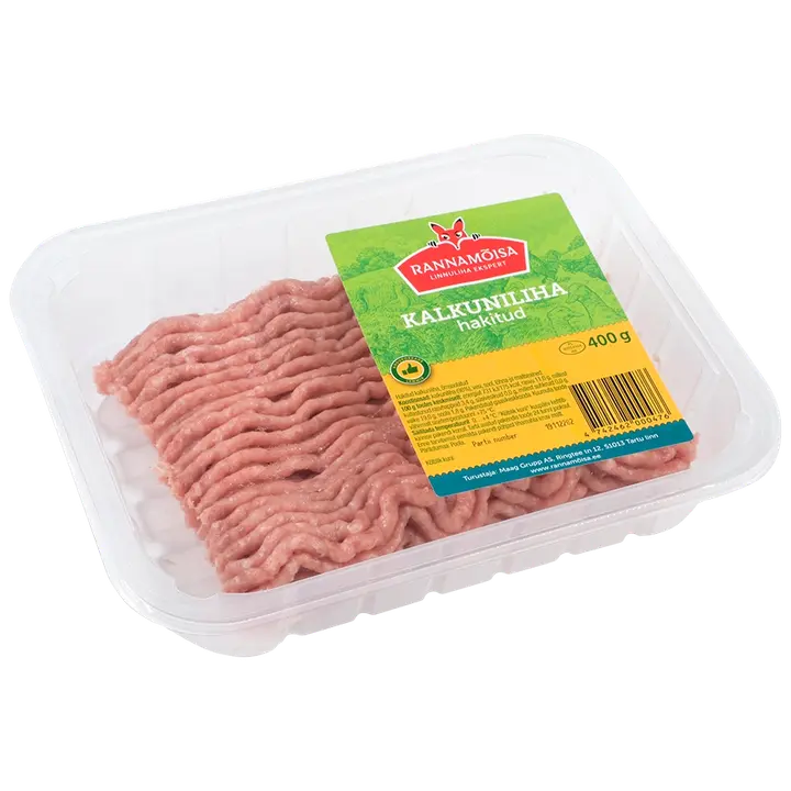 Rannamoisa Kalkuniliha Hakitud 400 G