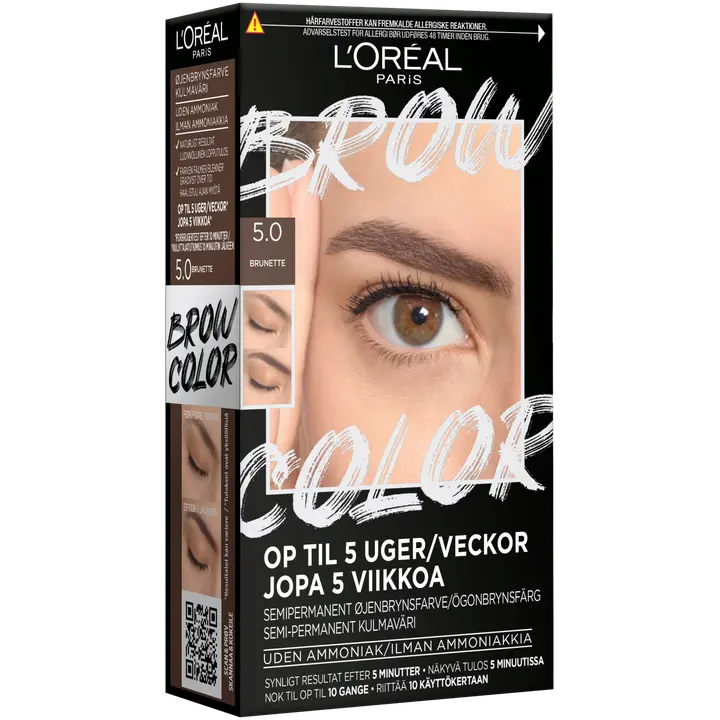 L'Oréal Paris Brow Color Kit 5.0 Brunette kulmaväri 30ml