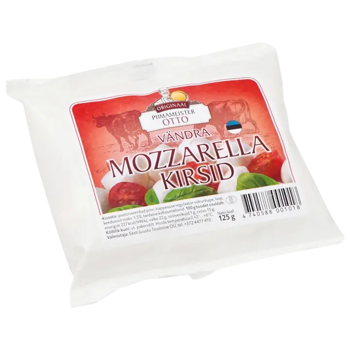Piimameister Otto Mozzarella kirsid 125 g