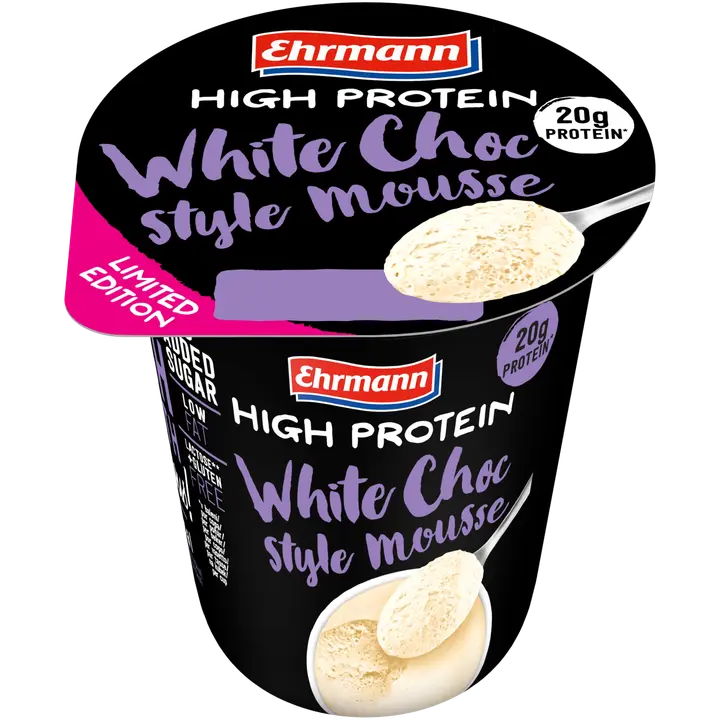 Ehrmann High Protein valge šokolaadiga proteiinivaht, 200 g