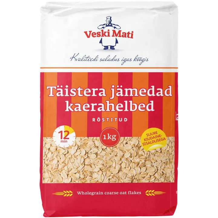 Veski Mati täistera jämedad kaerahelbed 1 kg